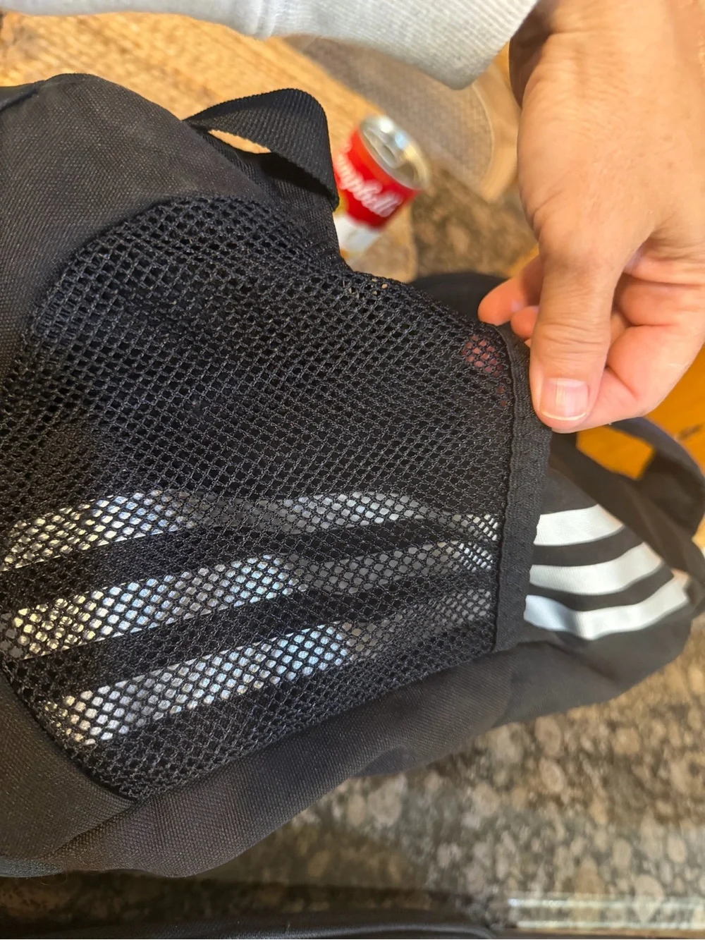 adidas Navy and Black Backpack with Number 15 Hydro shield